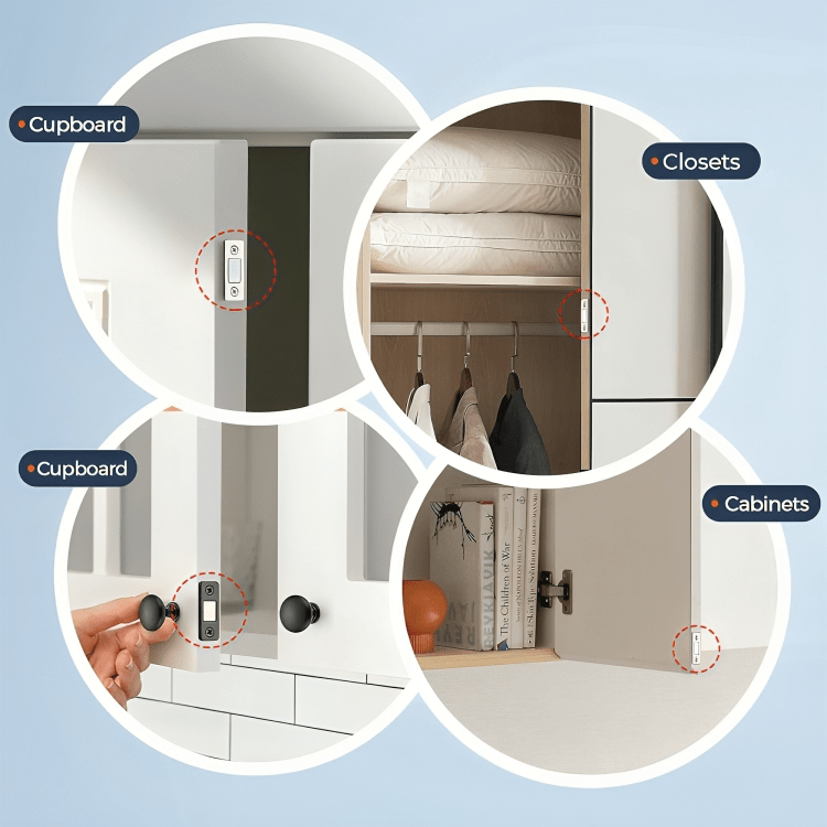 Cerradura de seguridad compacta – Protege tus objetos con un clic (x10)